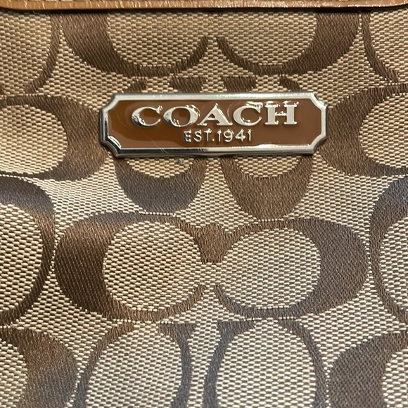 Coach Tan/Brown Canvas Satchel - Picture 2 of 11